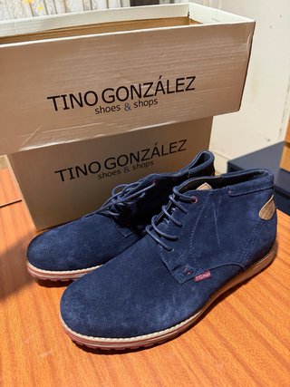 Zapatos Tino González Hombre Azul, Talla 42
