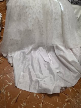Vestido de Novia Princesa con Perlas y Encaje