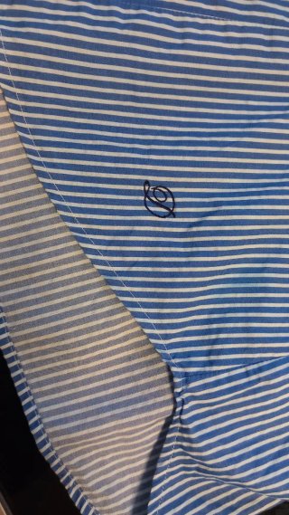 Camisa Massimo Dutti Rayas Azul T.44
