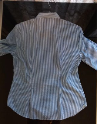 Camisa Massimo Dutti Rayas Azul T.44