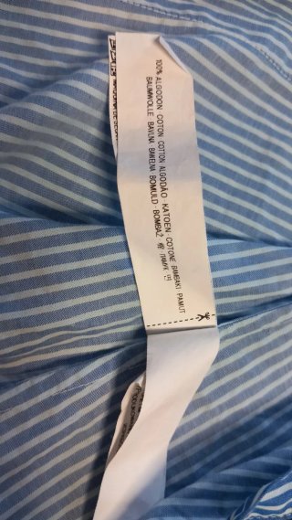 Camisa Massimo Dutti Rayas Azul T.44