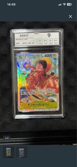 Carta One Piece Monkey D. Luffy ST13-015 NXR 9
