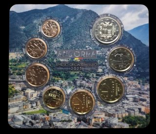 Andorra 2025 Euro CoinSet 8 monedas