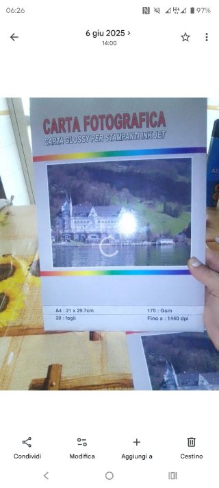 Carta Fotografica Glossy A4 170gsm