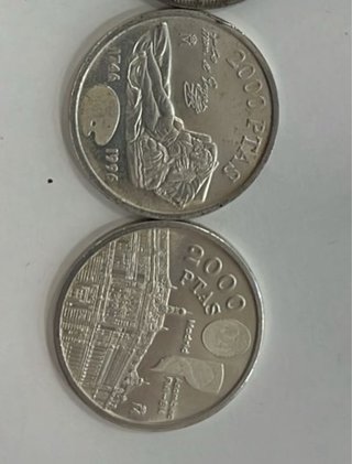 Monedas de Plata 925 - 2000 PTAS