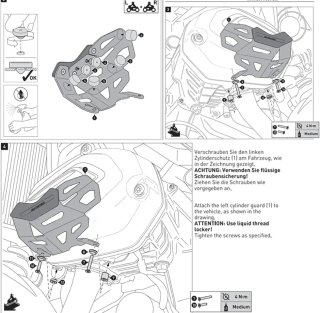 Protectores Motor BMW R1250 GS/Adv/R/RS/RT