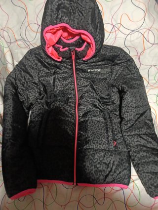 Chaqueta Lotto Negra y Rosa tlla 164 y hay mas tal