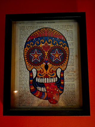Set de 4 Láminas Vintage con Calaveras