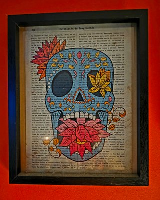 Set de 4 Láminas Vintage con Calaveras