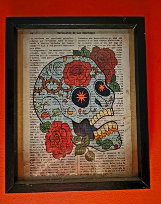 Set de 4 Láminas Vintage con Calaveras
