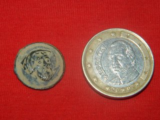 Medalla Antigua Niño Jesús Siglo XVII