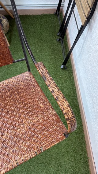 Silla de Mimbre y Metal