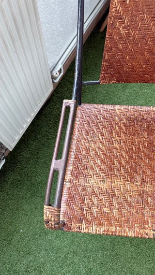 Silla de Mimbre y Metal