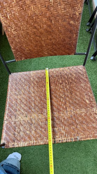 Silla de Mimbre y Metal