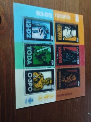 Hoja de Sellos 3D Star Wars