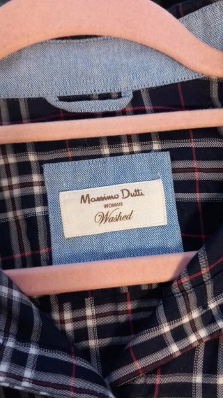Camisa Massimo Dutti cuadros Talla 44