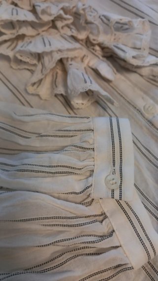 Blusa Zara volantes rayas talla XL