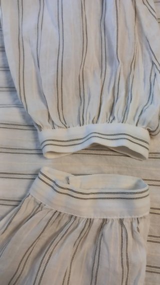 Blusa Zara volantes rayas talla XL