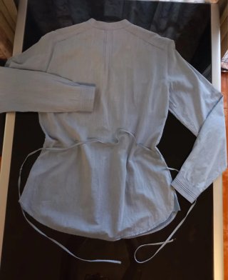 Blusa Massimo Dutti Celeste Algodón Talla 42