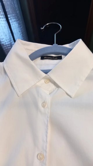 Blusa Massimo Dutti Blanca Talla 46