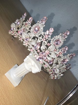 Set Accesorios Quinceañera Tiara y Collar