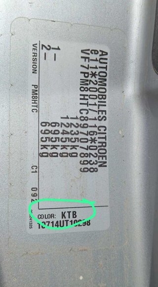 Citroen paragolpes trasero c1 1.4 hdi 352557