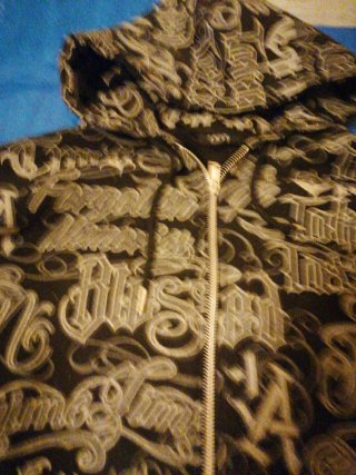 Sudadera con Cremallera Estampada