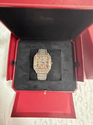 Reloj Cartier Santos Diamantes Oro