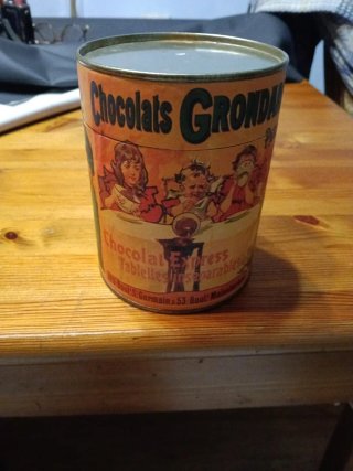 Bote Chocolats Grondard Vintage