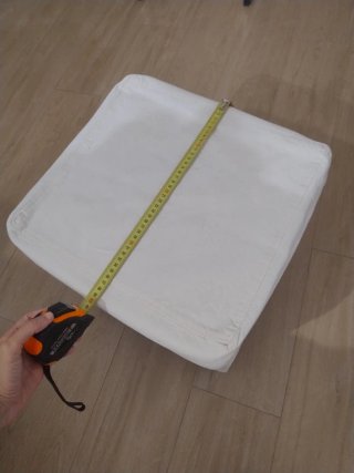 Puff/Banco Ikea Acolchado Blanco