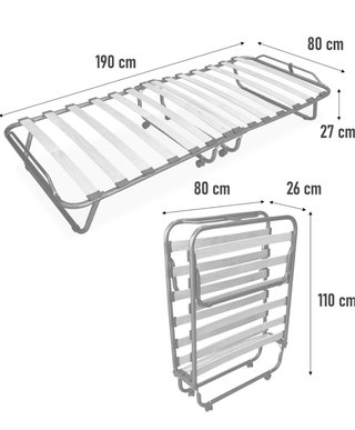 Cama Plegable 190x80