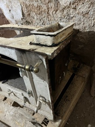 Cocina de Leña Antigua para Decoración