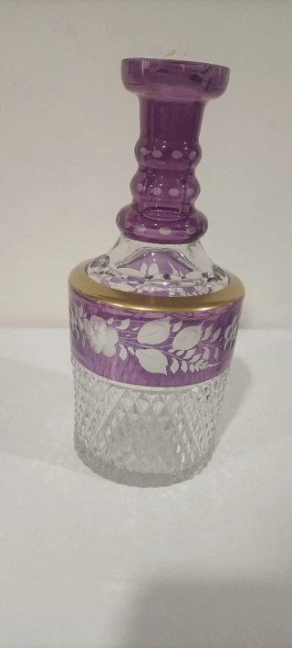 Decanter Cristallo Boemia Viola Vintage