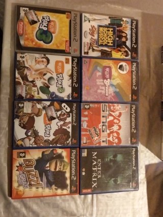 Lote Juegos PS2 PS1 PSP Mandos Buzz Pistola Namco