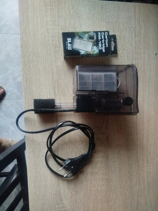 Filtro mochila acuario hasta 30L + 2 recambios