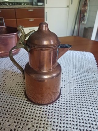 Brocca vintage rame altezza 17 cm