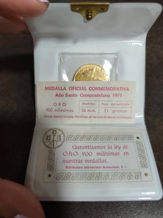 Medalla Oro Año Santo Compostelano 1971