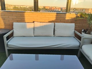 Conjunto de Sofá y Sillones de Jardín
