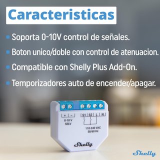 Shelly Plus 0-10V Dimmer - Módulo Regulador de Luz