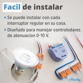 Shelly Plus 0-10V Dimmer - Módulo Regulador de Luz