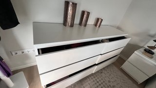 Cómoda Malm Ikea Blanca 160x78x48cm