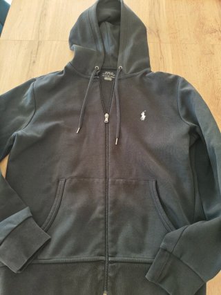 Felpa con cappuccio Ralph Lauren nera