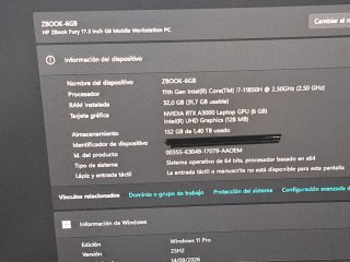 HP ZBook Fury 17 G8 RTX A3000