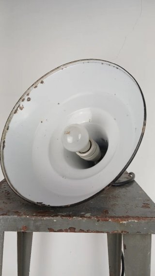 Lampada industriale sospesa metallo