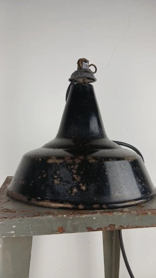 Lampada industriale sospesa metallo