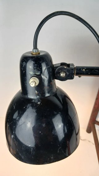 Lampada da officina industriale vintage