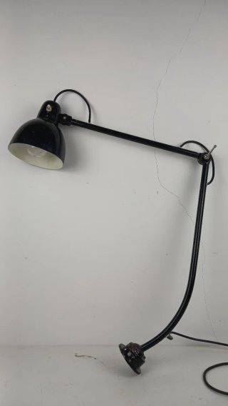 Lampada da officina industriale vintage