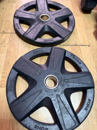 2 Discos olímpicos de 20kg