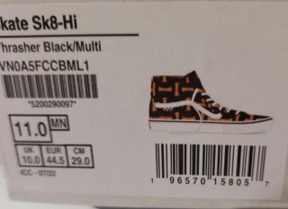 Vans x Thrasher Sk8-Hi Zapatillas talla 44.5