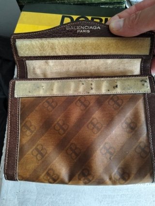 Pochette Balenciaga vintage marrone